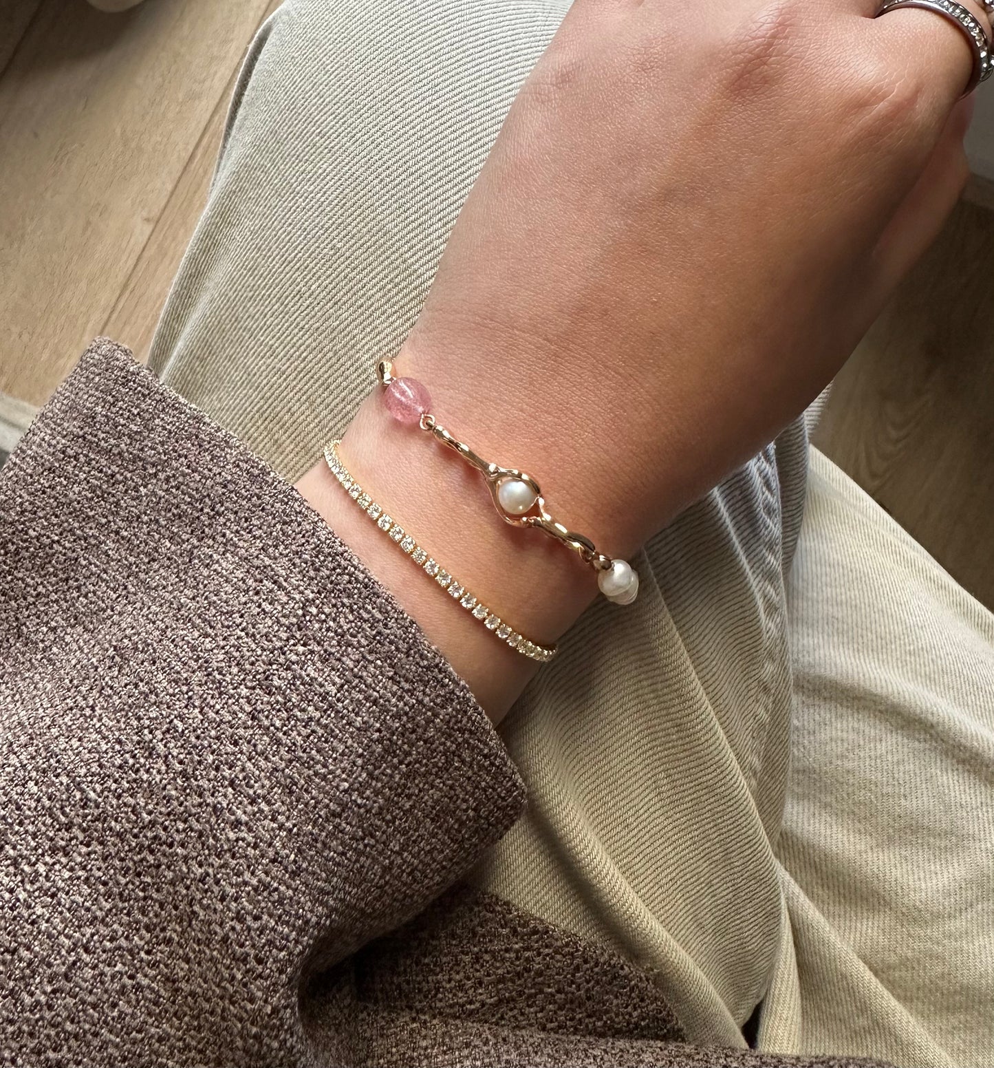 CLEARANCE Love & Joy Bracelet 18K Gold-Plated Silver