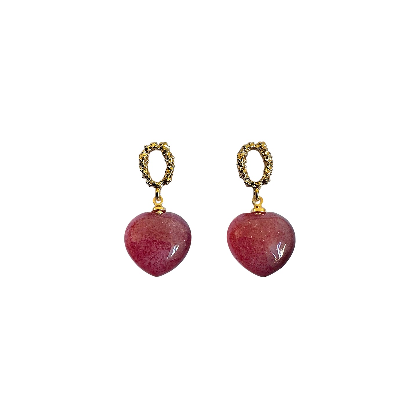 Love & Joy Drop Earrings Gold-Plated Silver