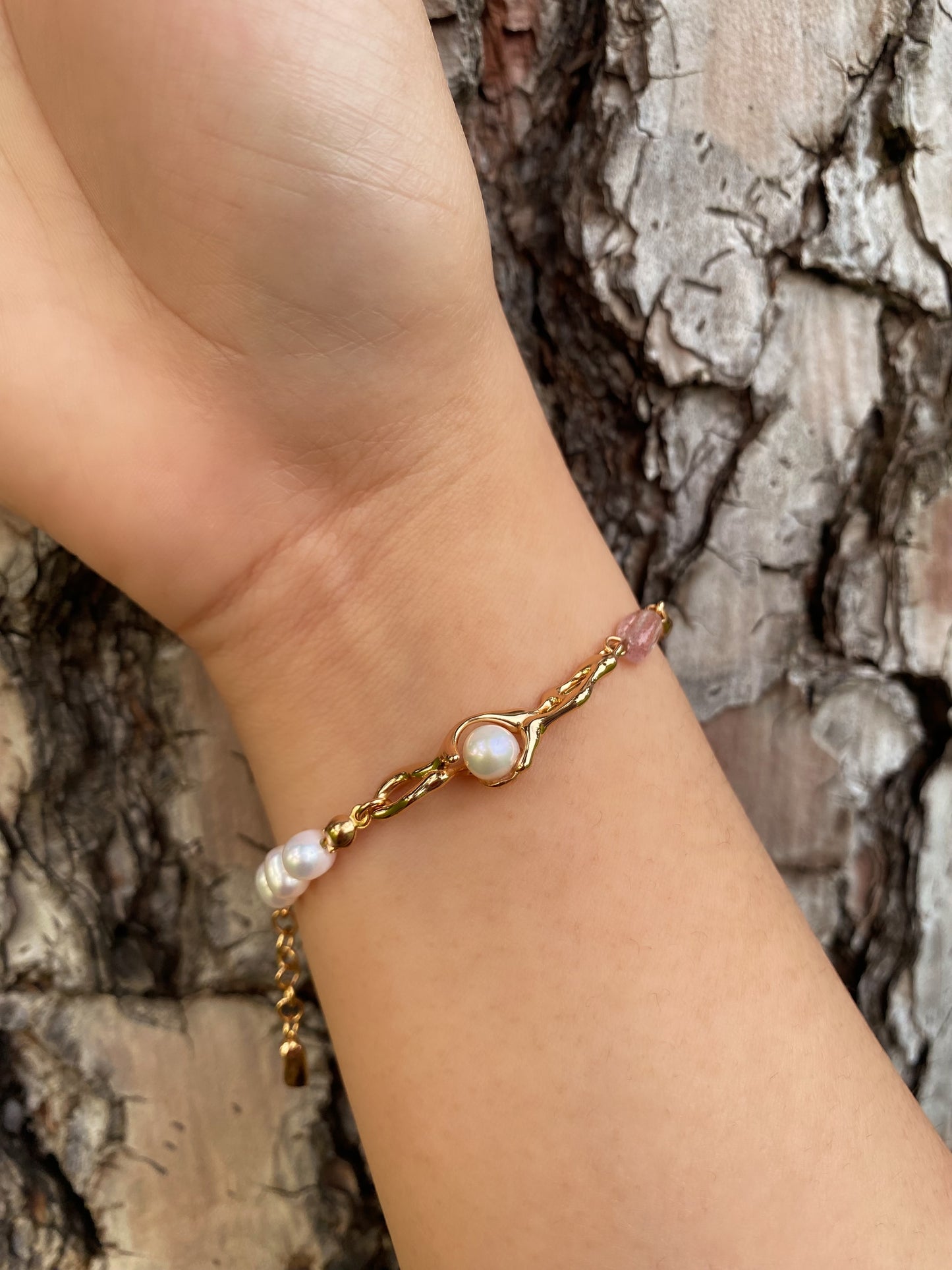 CLEARANCE Love & Joy Bracelet 18K Gold-Plated Silver